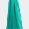 Estola de georgette de seda, verde Estola de georgette de seda, verde