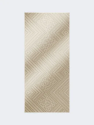 Estola de jacquard de lana y seda, color paloma Estola de jacquard de lana y seda, color paloma