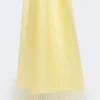 Estola de lino con flecos, amarilla Estola de lino con flecos, amarilla