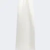 Estola de lino con flecos, blanca Estola de lino con flecos, blanca