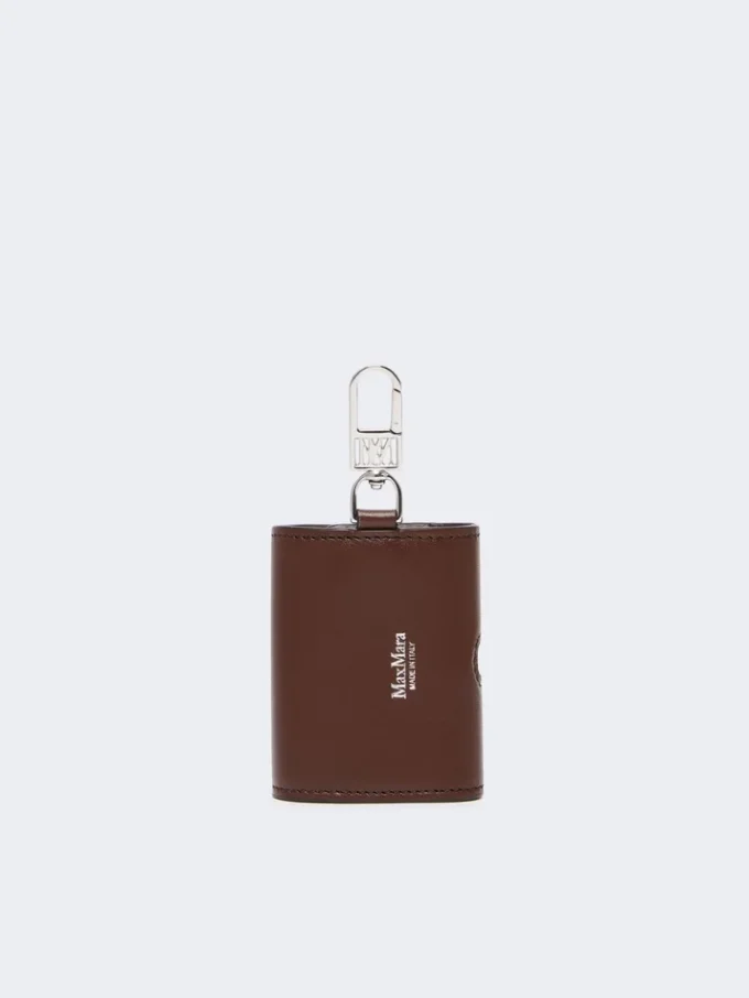 Estuche para auriculares de piel, color cacao Estuche para auriculares de piel, color cacao