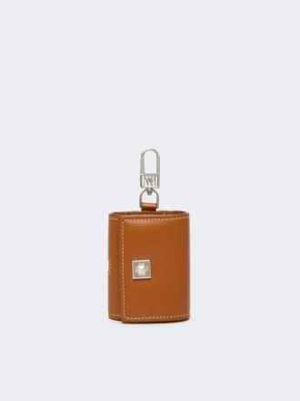 Estuche para auriculares de piel, color óxido