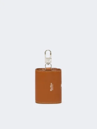 Estuche para auriculares de piel, color óxido