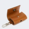 Estuche para auriculares de piel, color óxido Estuche para auriculares de piel, color óxido