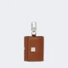 Estuche para auriculares de piel, marrón ámbar Estuche para auriculares de piel, marrón ámbar
