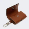 Estuche para auriculares de piel, marrón ámbar Estuche para auriculares de piel, marrón ámbar