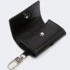 Estuche para auriculares de piel, negro Estuche para auriculares de piel, negro