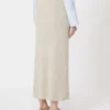 Falda de hilo de cachemira con motivo Argyle, beige