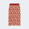Falda de hilo jacquard, roja Falda de hilo jacquard, roja