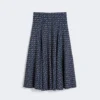 Falda de jersey estampada, azul marino Falda de jersey estampada, azul marino