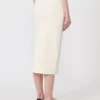 Falda lápiz de viscosa elástica, blanca Falda lápiz de viscosa elástica, blanca