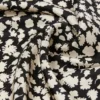 Fular de sarga de seda estampado, negro Fular de sarga de seda estampado, negro