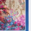 Fular de seda estampado, azul medianoche Fular de seda estampado, azul medianoche