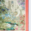 Fular de seda estampado, rosa antiguo Fular de seda estampado, rosa antiguo