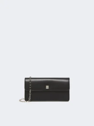 Funda de piel para móvil, negra