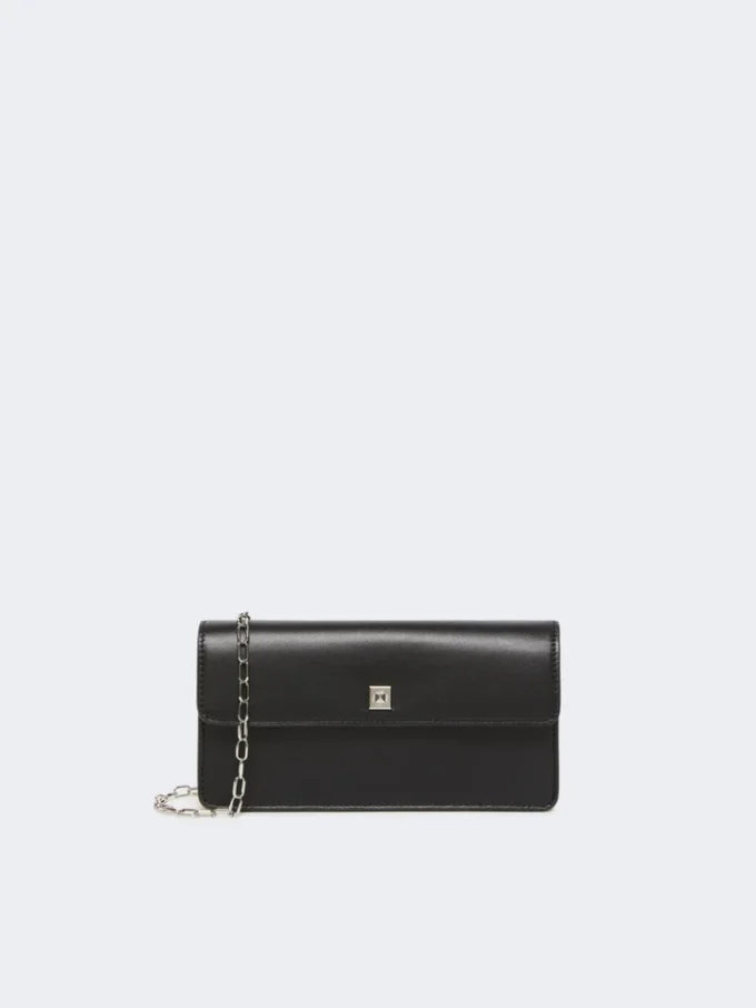 Funda de piel para móvil, negra Funda de piel para móvil, negra