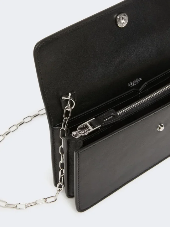 Funda de piel para móvil, negra Funda de piel para móvil, negra