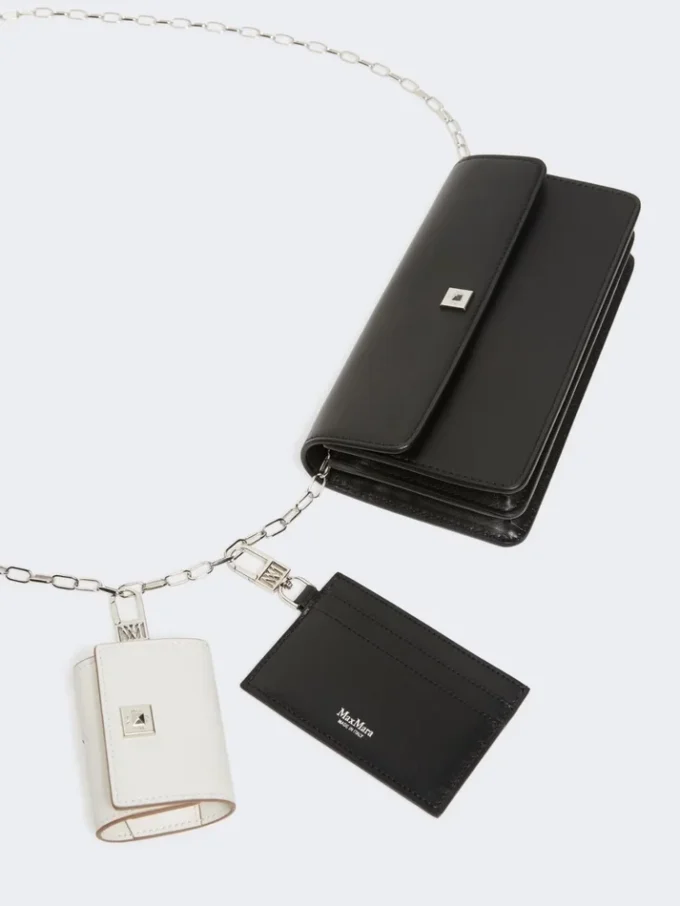 Funda de piel para móvil, negra Funda de piel para móvil, negra