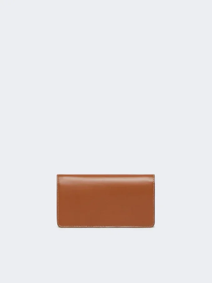 Funda para móvil de piel, marrón ámbar Funda para móvil de piel, marrón ámbar