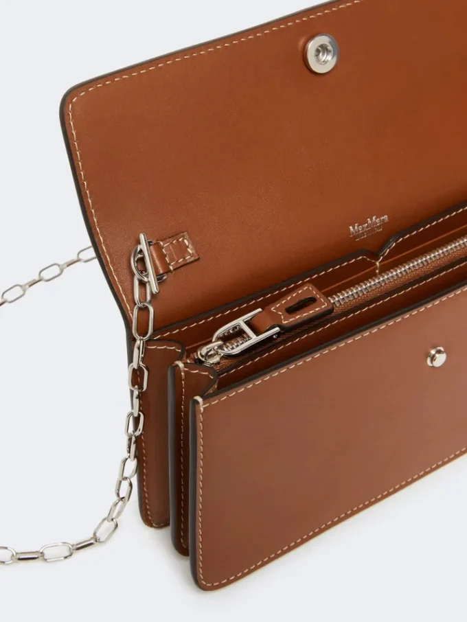 Funda para móvil de piel, marrón ámbar Funda para móvil de piel, marrón ámbar