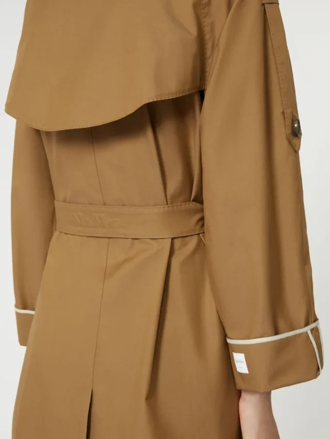 Gabardina oversize de sarga repelente al agua, marrón Gabardina oversize de sarga repelente al agua, marrón