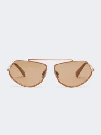 Gafas de sol cuadradas, color camel
