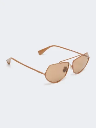 Gafas de sol cuadradas, color camel