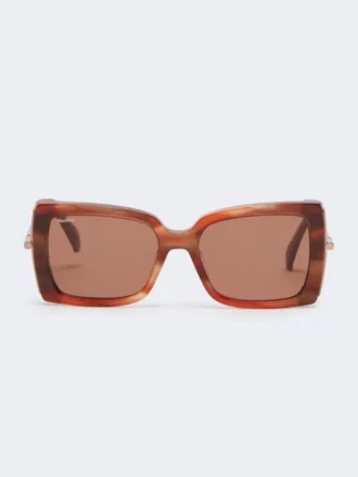 Gafas de sol cuadradas, color óxido
