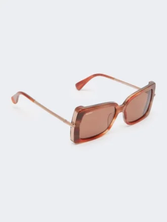 Gafas de sol cuadradas, color óxido