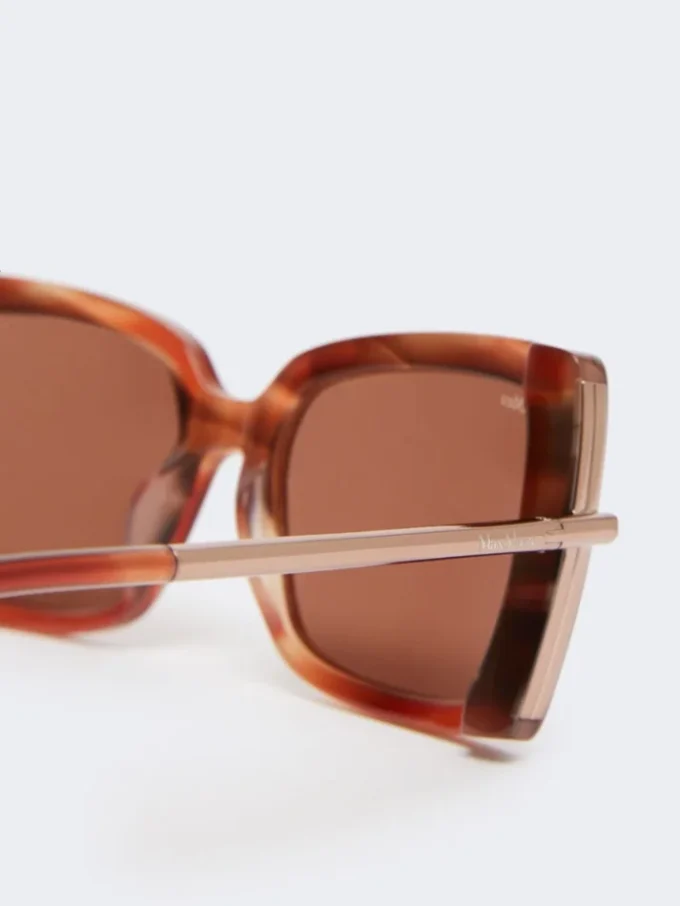 Gafas de sol cuadradas, color óxido