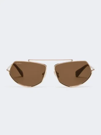 Gafas de sol cuadradas, marrones