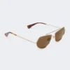 Gafas de sol cuadradas, marrones Gafas de sol cuadradas, marrones