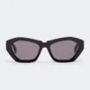 Gafas de sol cuadradas y llamativas, negras