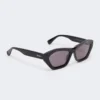 Gafas de sol cuadradas y llamativas, negras