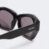 Gafas de sol cuadradas y llamativas, negras