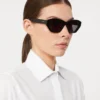 Gafas de sol cuadradas y llamativas, negras