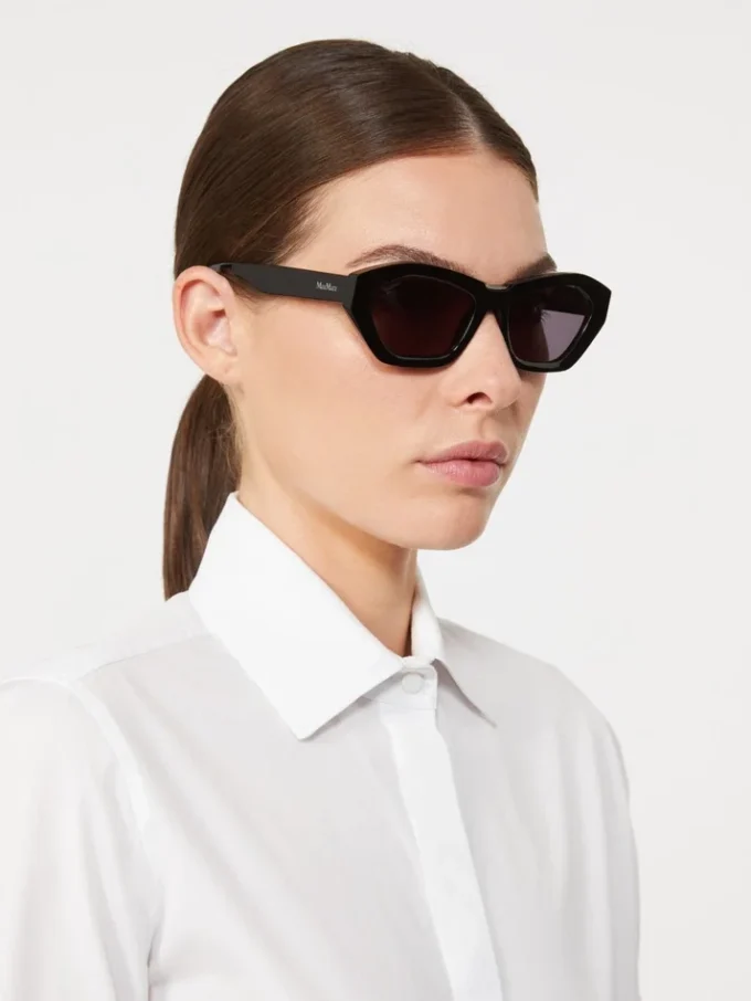 Gafas de sol cuadradas y llamativas, negras