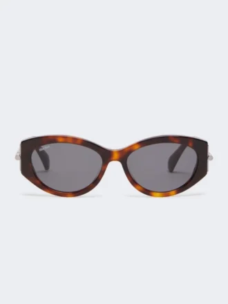 Gafas de sol ovaladas, color marrón bronce rojizo