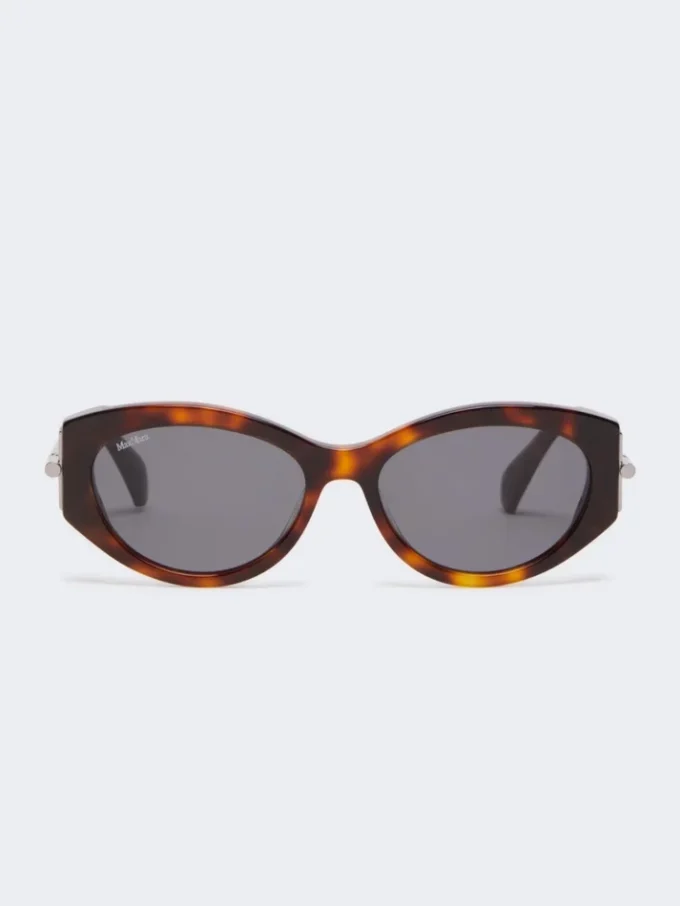 Gafas de sol ovaladas, color marrón bronce rojizo