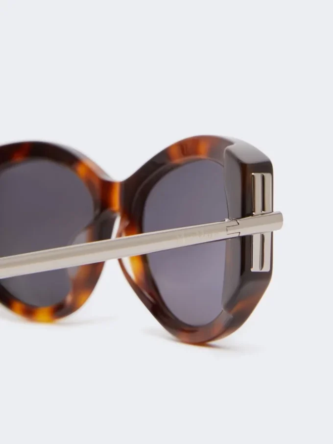 Gafas de sol ovaladas, color marrón bronce rojizo
