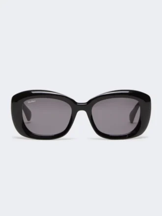 Gafas de sol ovaladas oversize, negras