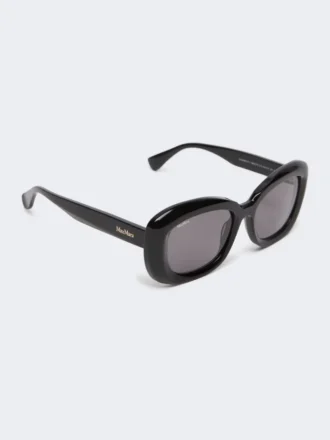 Gafas de sol ovaladas oversize, negras