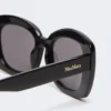 Gafas de sol ovaladas oversize, negras Gafas de sol ovaladas oversize, negras