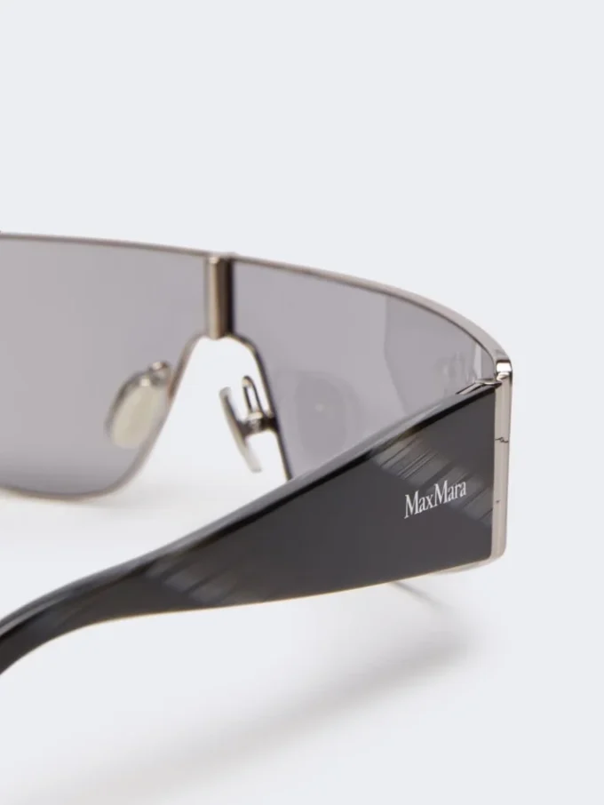 Gafas de sol tipo shield, negras Gafas de sol tipo shield, negras