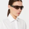 Gafas de sol tipo shield, negras Gafas de sol tipo shield, negras