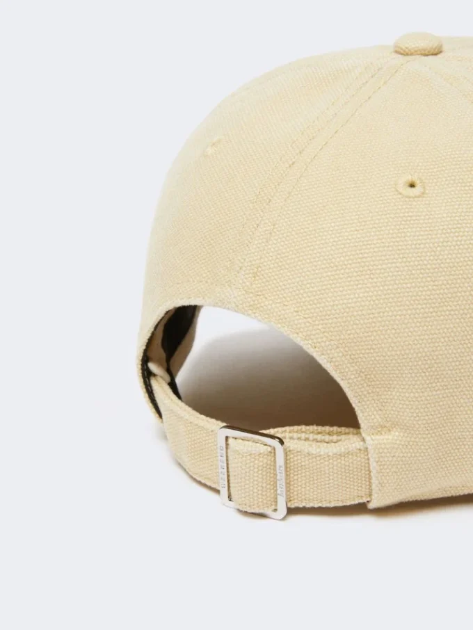 Gorra de béisbol de lona, beige