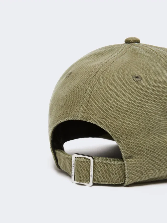 Gorra de béisbol de lona, color caqui Gorra de béisbol de lona, color caqui