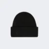 Gorro de cachemira de punto elástico, negro Gorro de cachemira de punto elástico, negro