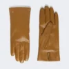 Guantes de piel napa, color tabaco Guantes de piel napa, color tabaco
