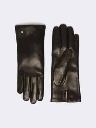 Guantes de piel napa, negros